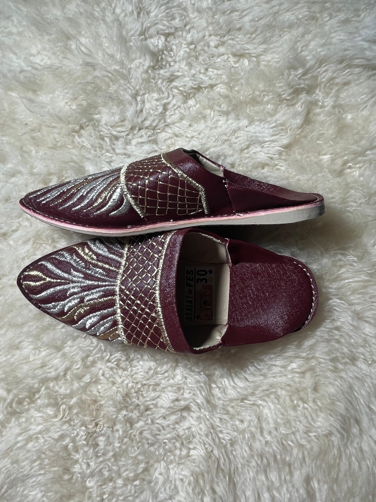 Babouches Fille - Belgha - Bordeaux