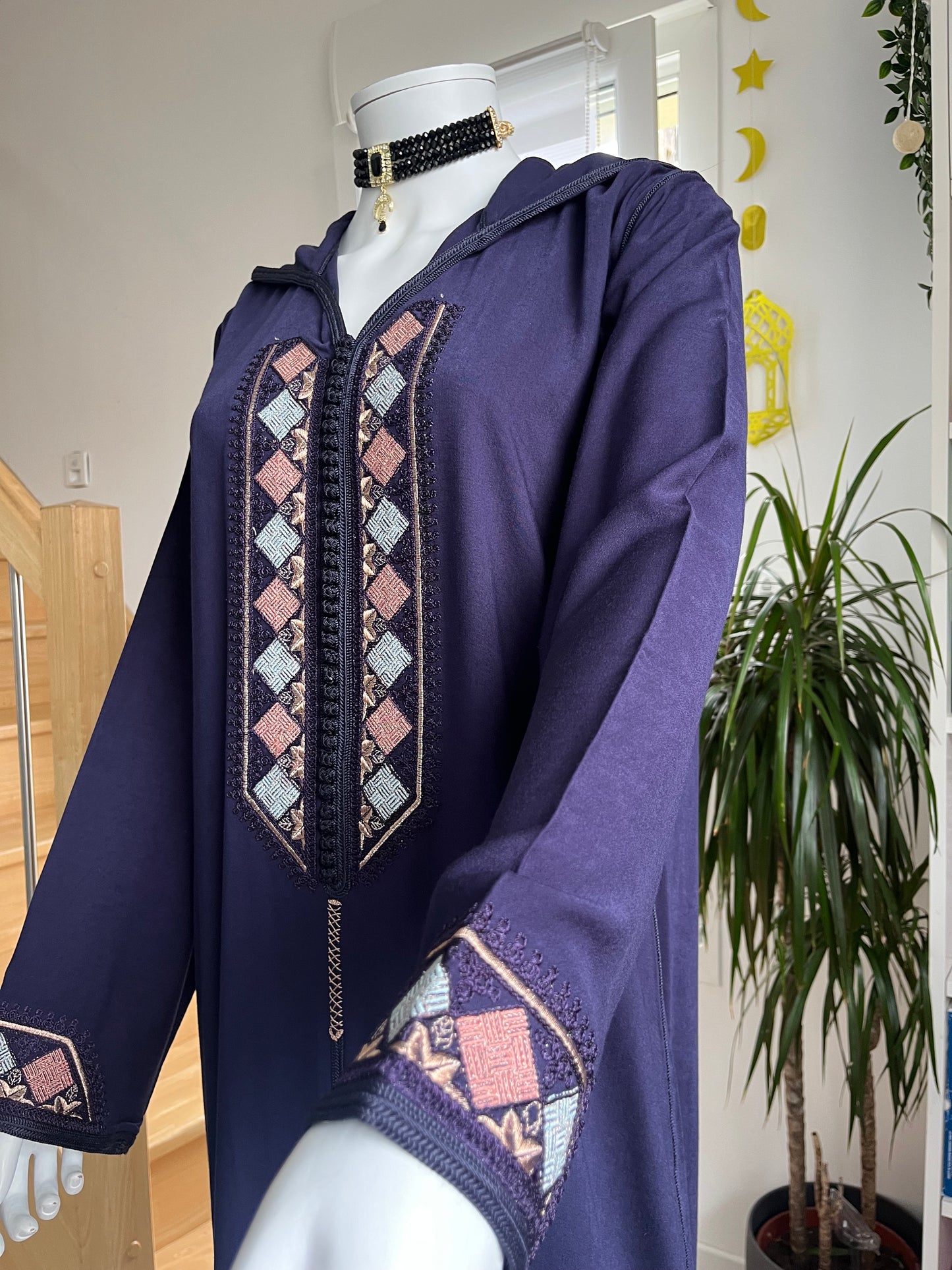 Djellaba Rayhana - Bleu Marine