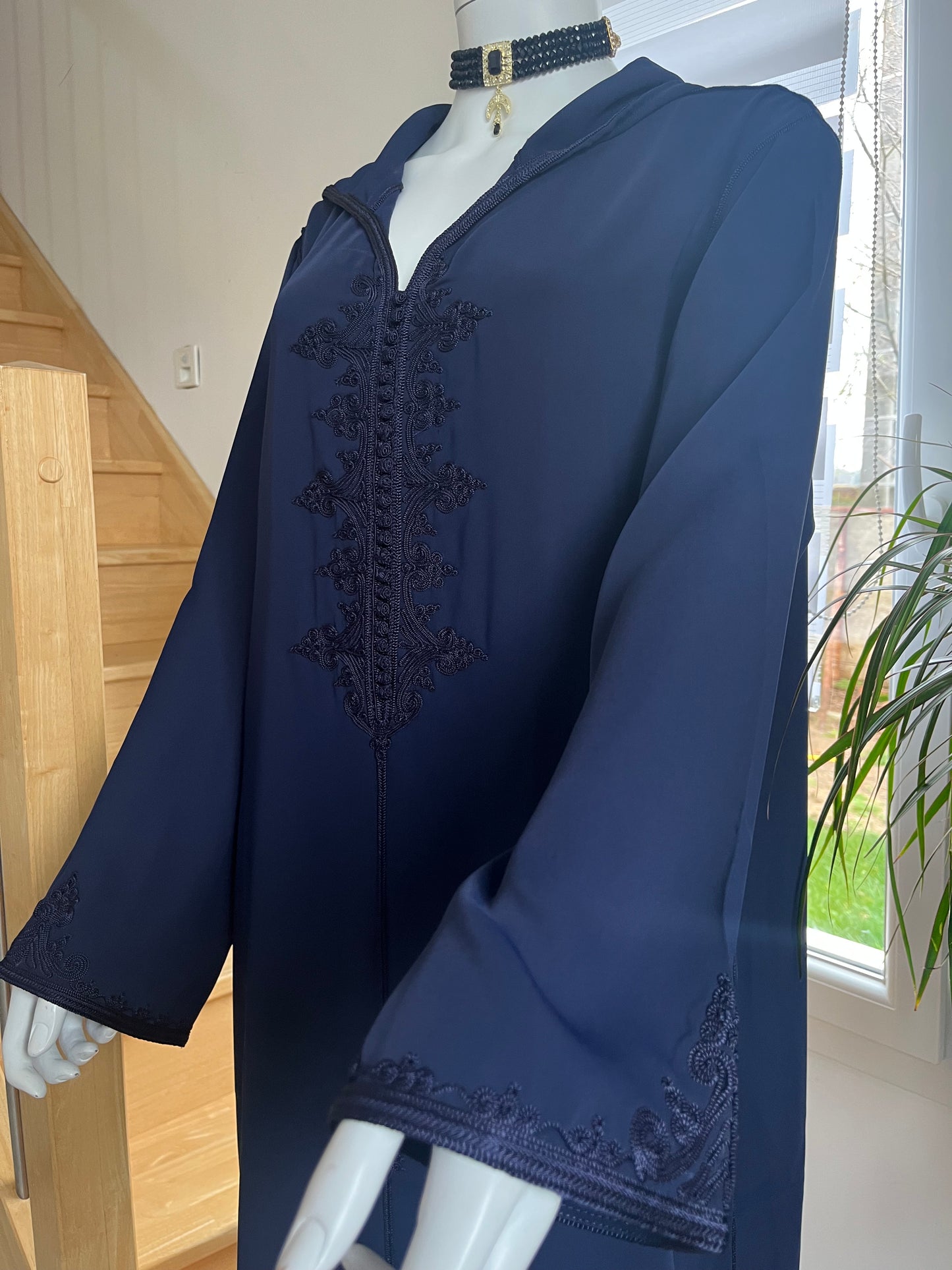 Djellaba Nejma - Bleu marine