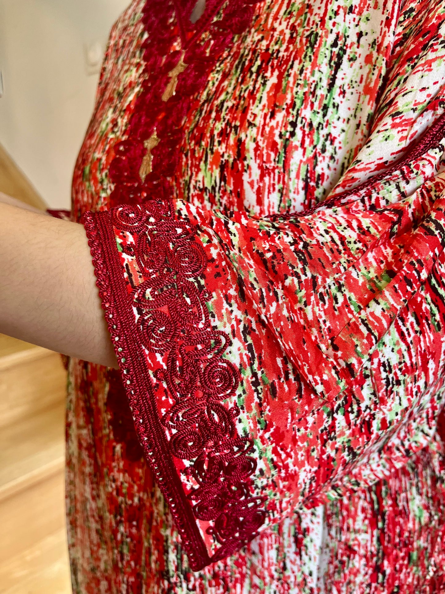 Gandoura Abstract - Rouge