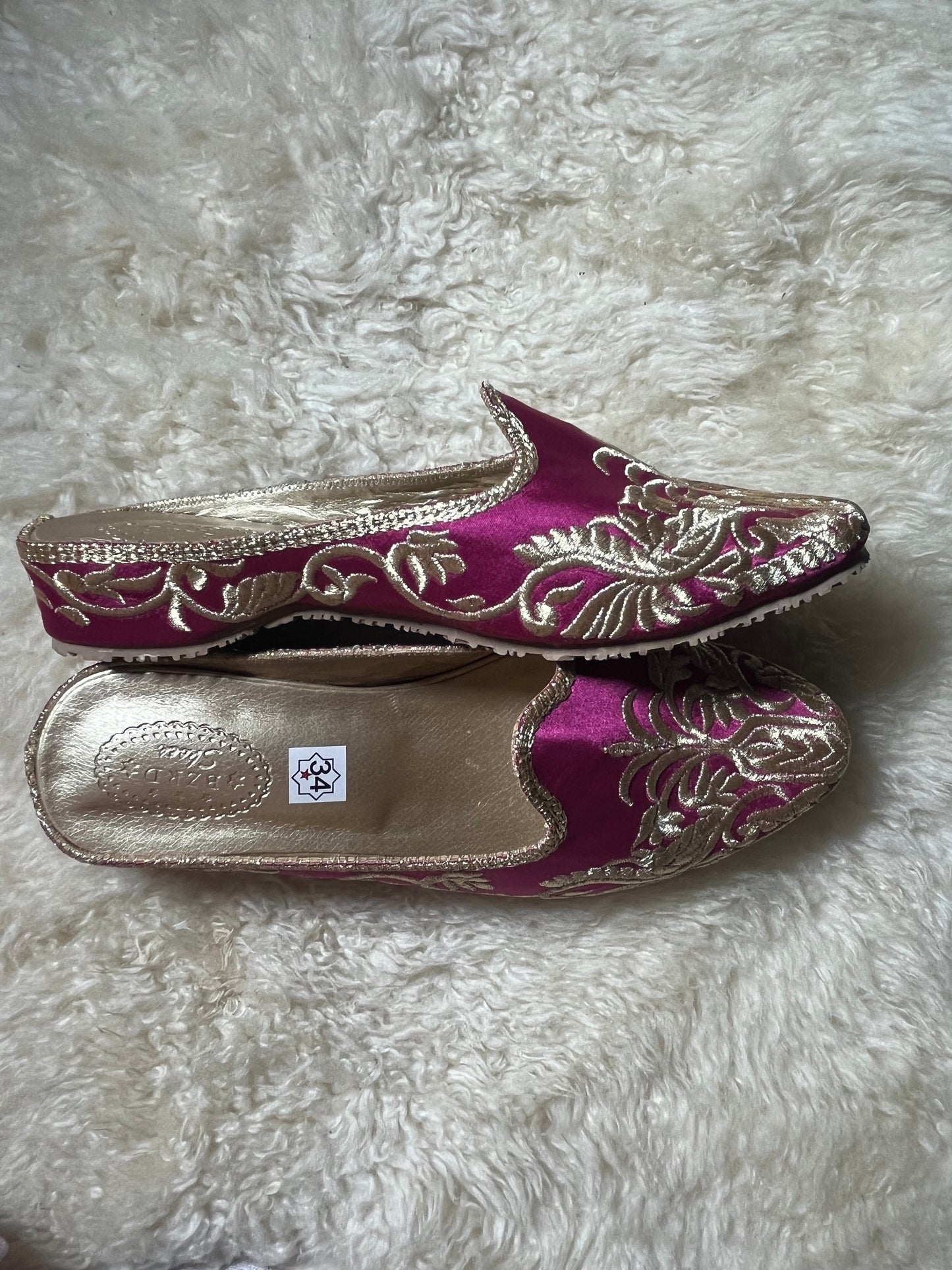 Babouches Fille - Cherbil - Rose/Gold