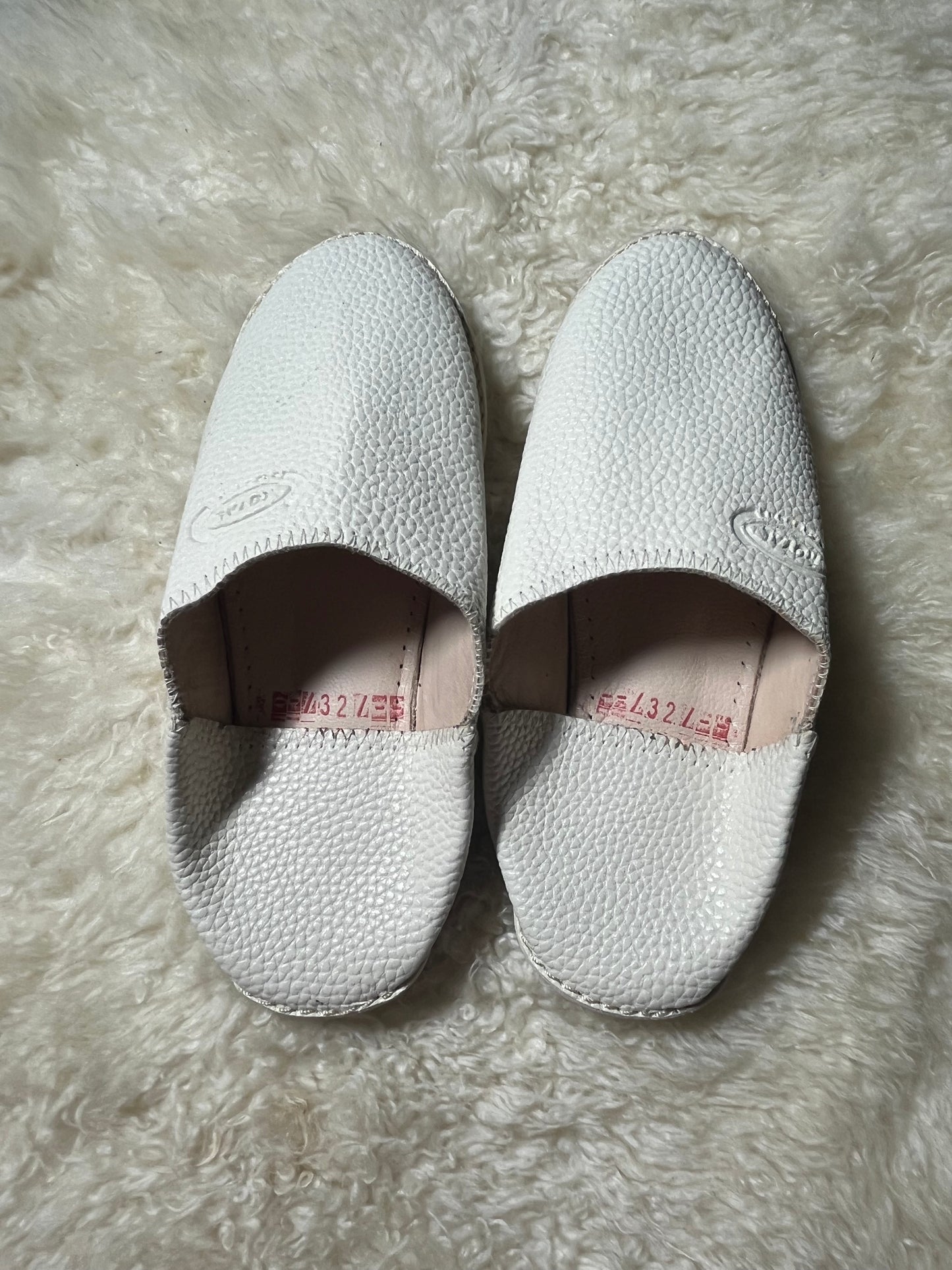 Babouches Garçon - Belgha - Blanc