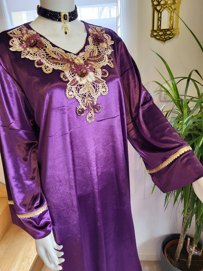 Gandoura Velours - Violet