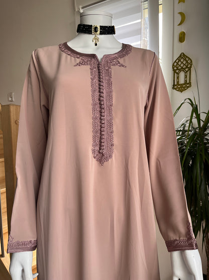 Djellaba Layal 2p - Turquoise/Rose balais