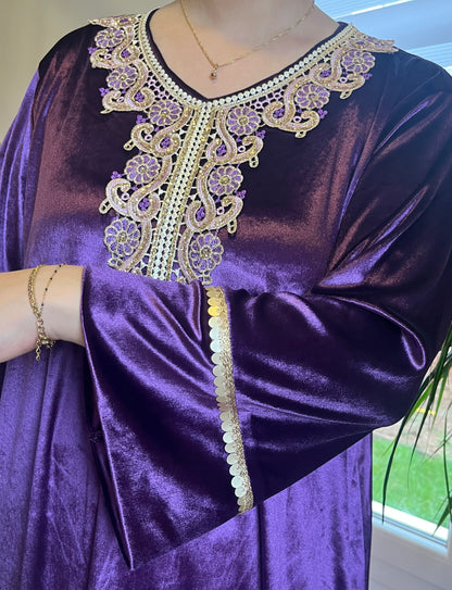 Gandoura Velours - Violet