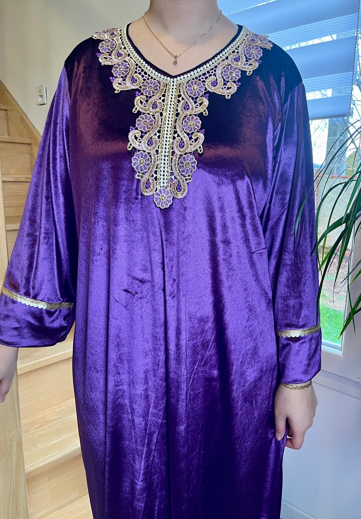 Gandoura Velours - Violet
