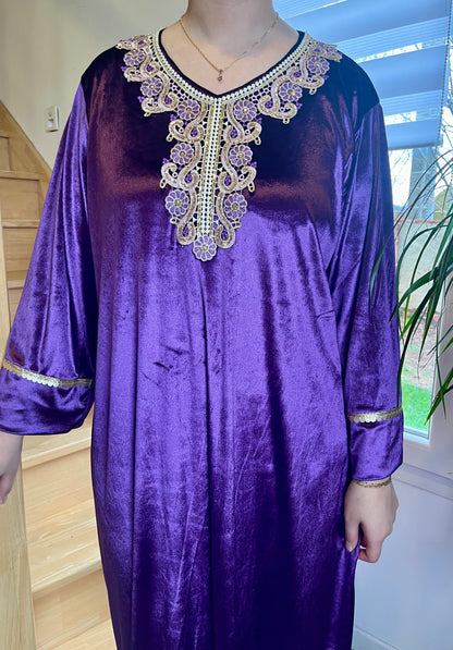 Gandoura Velours - Violet