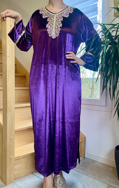 Gandoura Velours - Violet