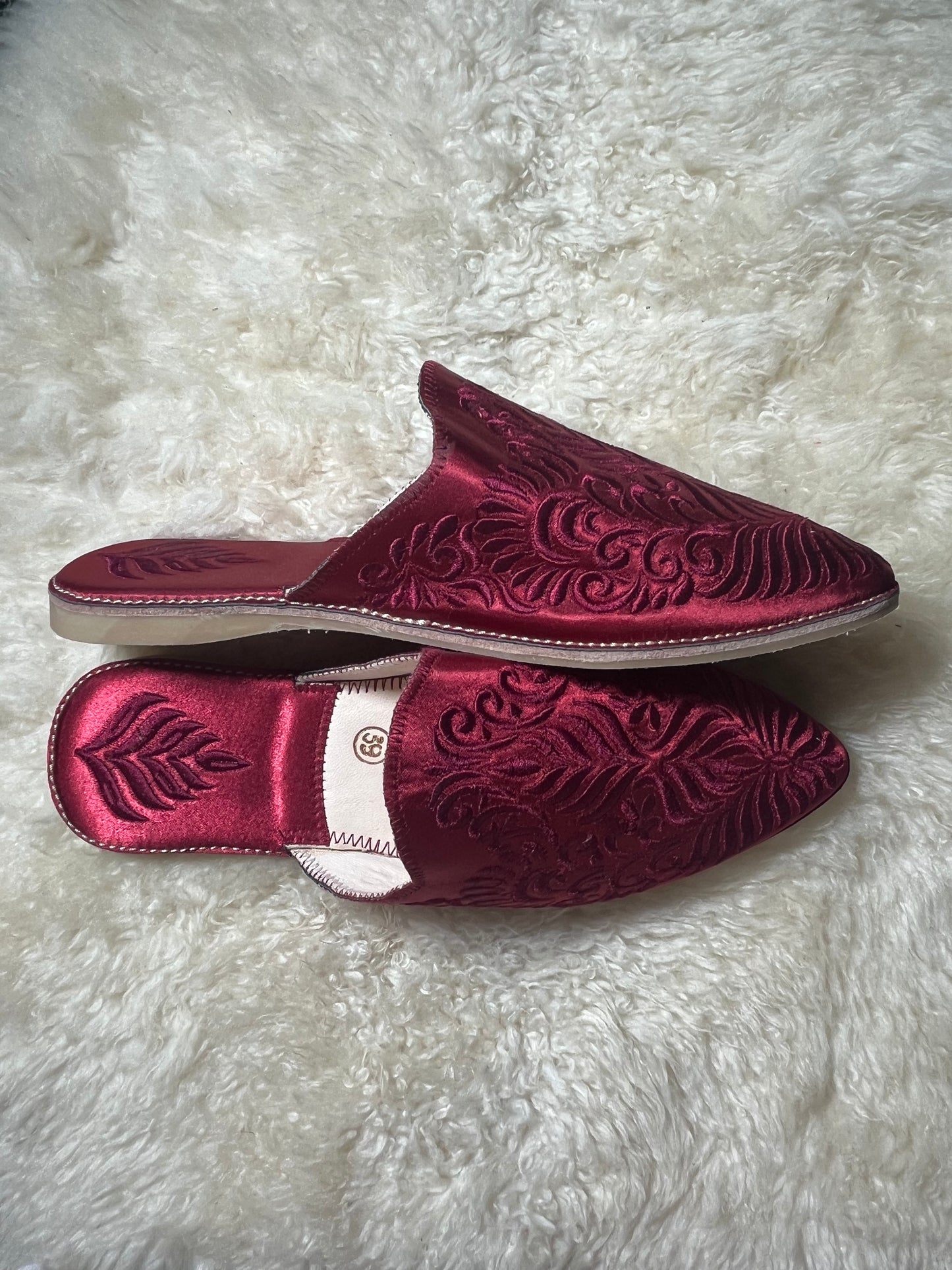 Babouches Femme - Cherbil -  Bordeaux
