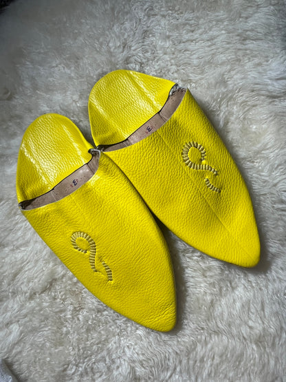 Babouches Homme - Belgha - Jaune