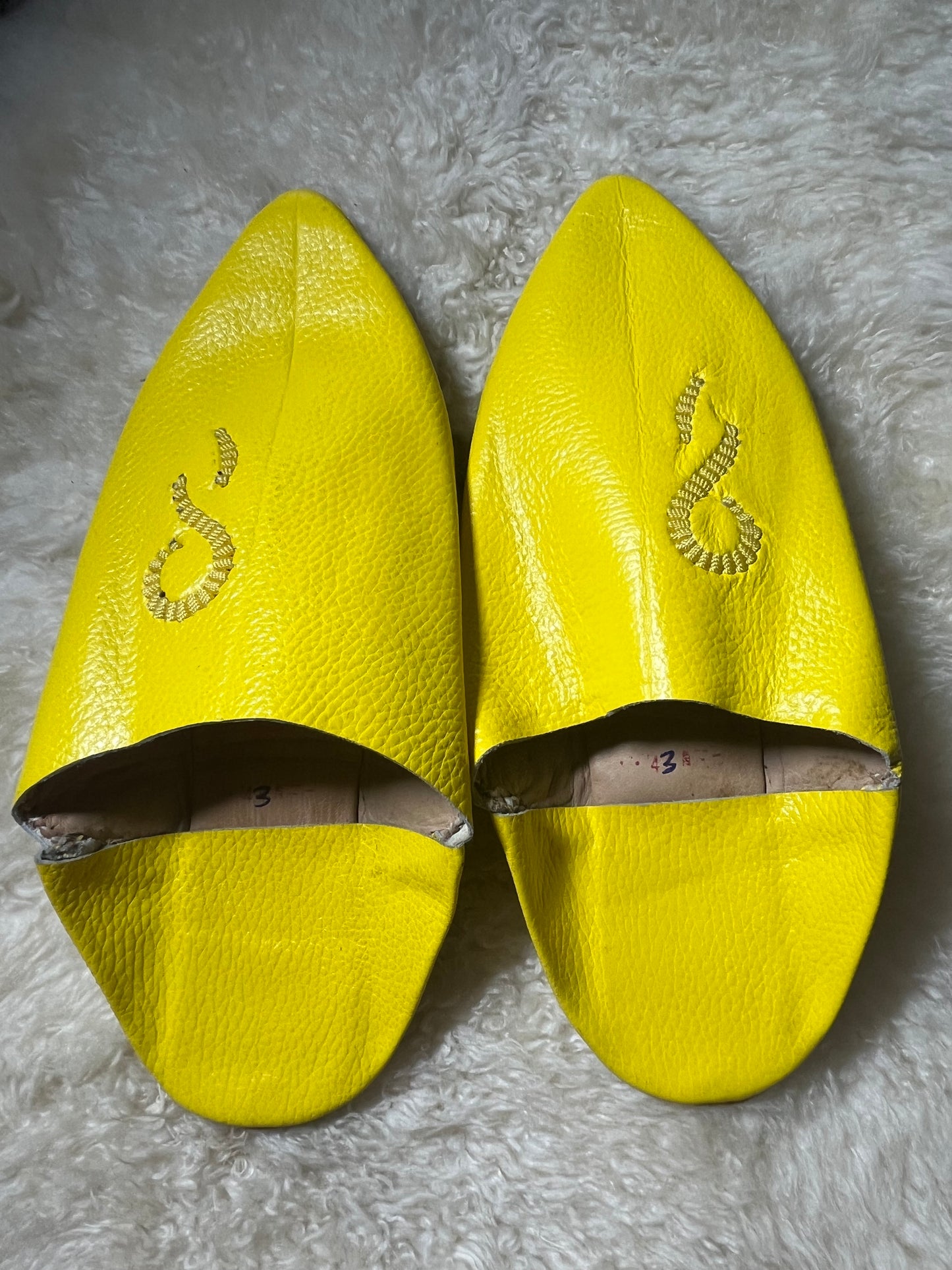 Babouches Homme - Belgha - Jaune